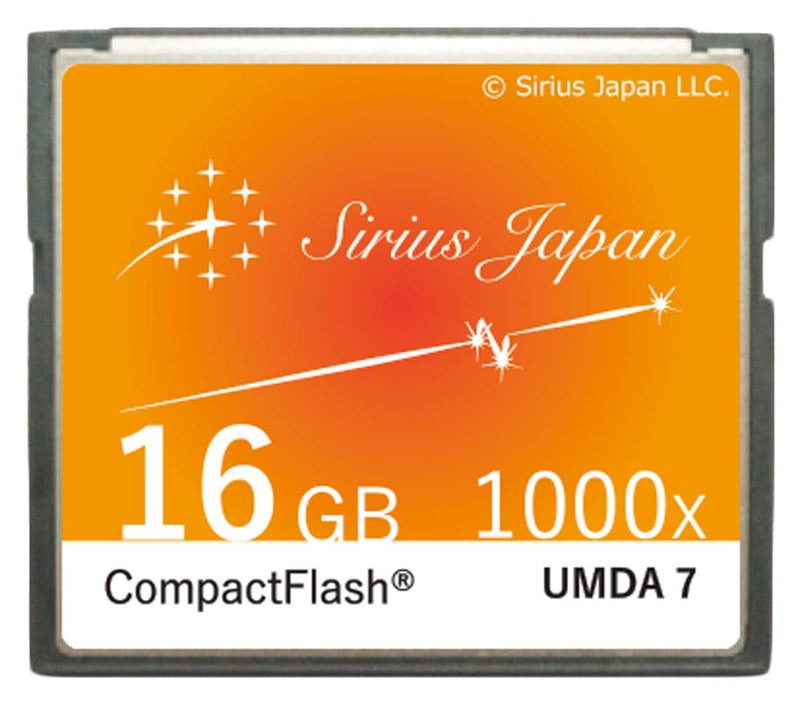 [Australia - AusPower] - Sirius CF Card 16GB 【Color：Carrot】 Like Cool Cafe Color Variation (Over 80 Models) Compact Flash Card 1000X ESC10-16Gcr 