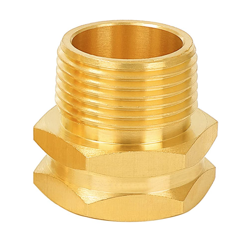 [Australia - AusPower] - Joywayus 3/4" Female GHT Thread x 3/4" Male NPT Thread Brass Pipe Fittings Adapter 3/4" GHT Female x 3/4" NPT Male 