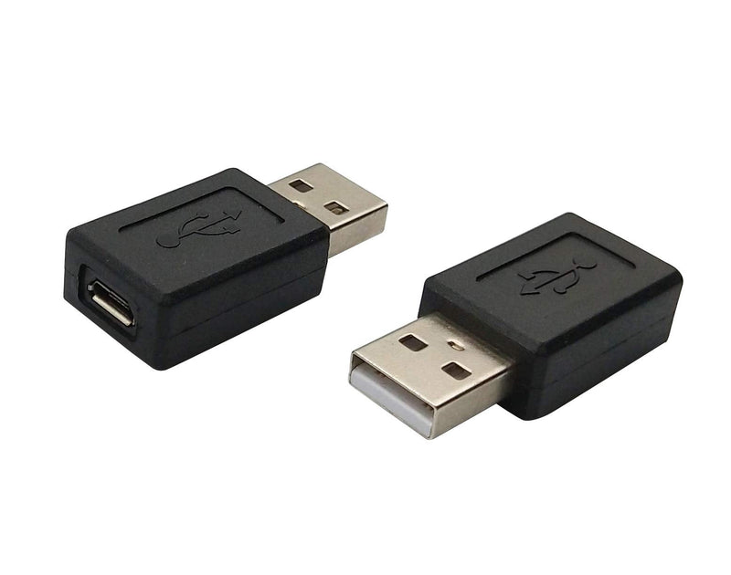 [Australia - AusPower] - USB 2.0 Male to Micro USB Female Connector Adapter (2 Pack) 