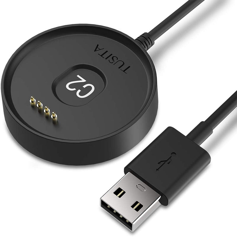 [Australia - AusPower] - TUSITA Charger Dock Compatible with Ticwatch C2 (NOT for Ticwatch E2, S2 and Movado Connect 2.0) - USB Charging Cable 100cm - Smartwatch Accessories 