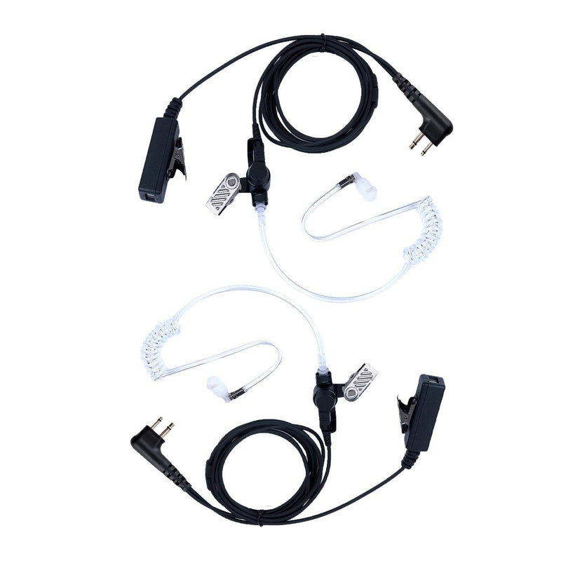 [Australia - AusPower] - KEYBLU 2 Pcs 2-Wire Surveillance Acoustic Tube Walkie Talkie Earpiece/Headset Compatible with Motorola Radio CP200 CP200d CLS1410 CLS1110 CLS1413 GP2000 XU1100 PRO1150 MU12(2 PCS) 