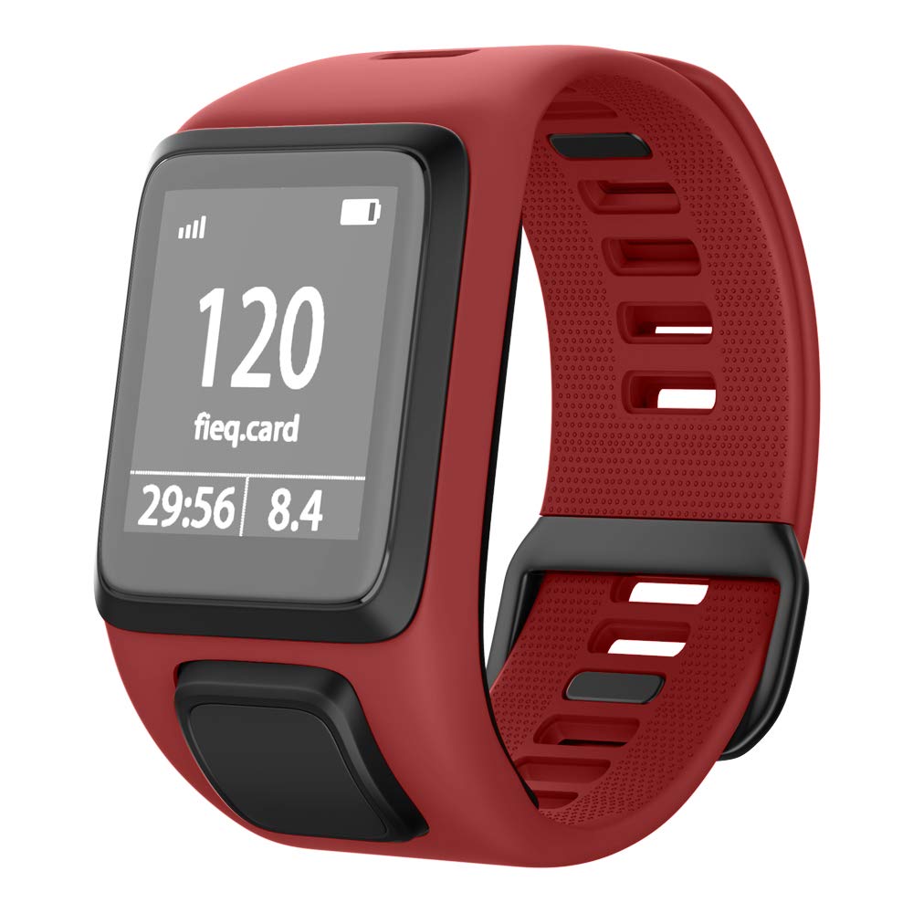 [Australia - AusPower] - NotoCity Silicone Watch Band Replacement for Spark/Spark 3/Golfer 2/Adventurer/Runner 2/3 Smartwatch for Man Women(Red) Red 