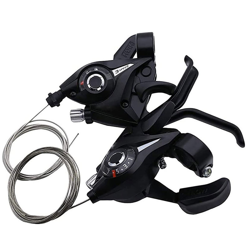 [Australia - AusPower] - 2Pcs Professional EF51-7 3x7/8 21/24Speed MTB Bicycle Bike Left Right Brake Lever Shifter Set 