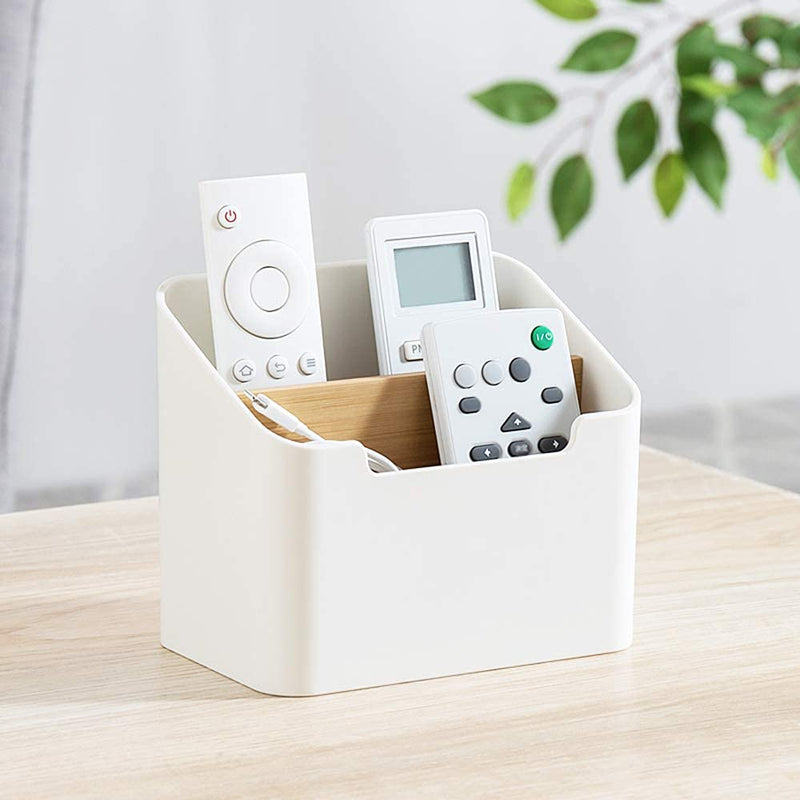 [Australia - AusPower] - Poeland Remote Control Holder Desk Storage Organizer Box Container for Desk, Office Supplies, Home 