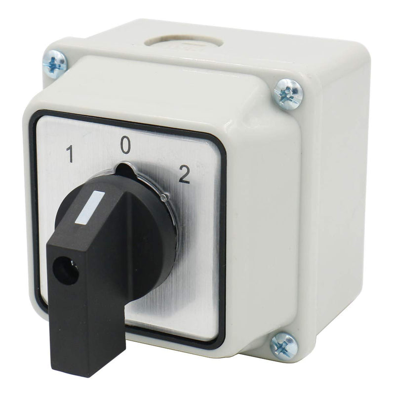 [Australia - AusPower] - Baomain Universal Rotary Changeover Switch SZW26-20/D202.2D with Master Switch Exterior Box 660V 20A 3 Position 2 Phase 