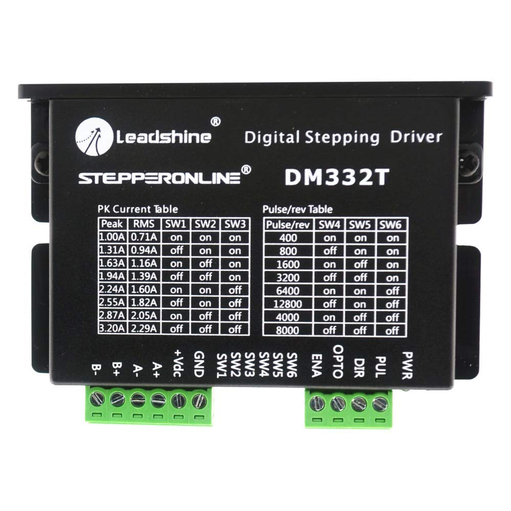 [Australia - AusPower] - STEPPERONLINE Digital Stepper Motor Driver 1.0-3.2A 10-30VDC 1/64 Micro-step Resolutions for Nema 17, 23 Stepper Motor 