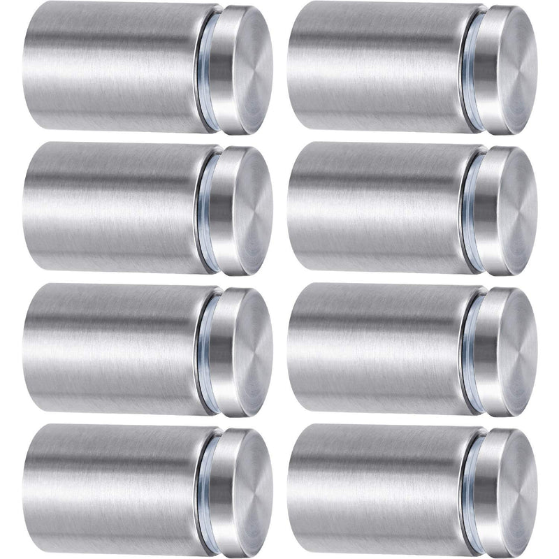 [Australia - AusPower] - Sign Standoff Screws Advertising Screws Stainless Steel Wall Standoff Mounts Glass Acrylic Nail, 8 Pieces (1 x 1-5/8 Inch) 1 x 1-5/8 Inch 