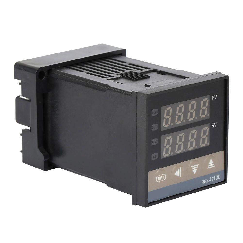 [Australia - AusPower] - REX-C100 Temperature Controller, REX-C100FK02-MAN PID Digital Temperature Controller Relay Output Thermostat AC 250V Temperature Control Switch 