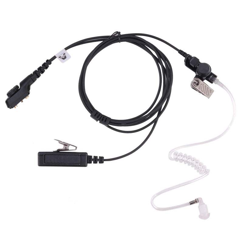 [Australia - AusPower] - AIRSN PD782 Earpiece for Hytera Radio PD702,PD780 Walkie Talkie with MIC and PTT FBI Style Acoustic Tube Surveillance Headset 
