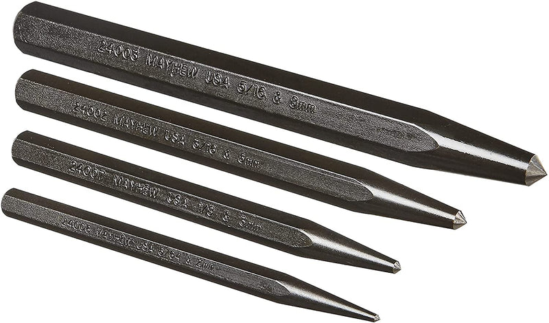 [Australia - AusPower] - Mayhew Tools 62215 Center Punch Kit, 4-Piece 