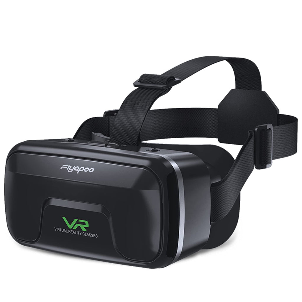 [Australia - AusPower] - FIYAPOO VR Glasses, Suitable for 3D Movies and Games VR 3D Virtual Reality Glasses, Compatible with 4.7-6.53 inches Android iPhone Smart Phone High-Definition VR 3D Glasses, Light and Comfortable 
