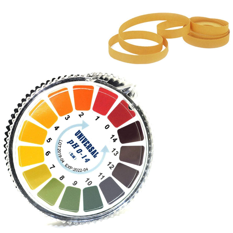 [Australia - AusPower] - DGZZI 1 Roll PH Test Strips 0-14 16.4ft Alkaline Acid Indicator Meter Test Paper Roll for Water Urine Saliva Soil Litmus Accurate Testing Measuring Tool 
