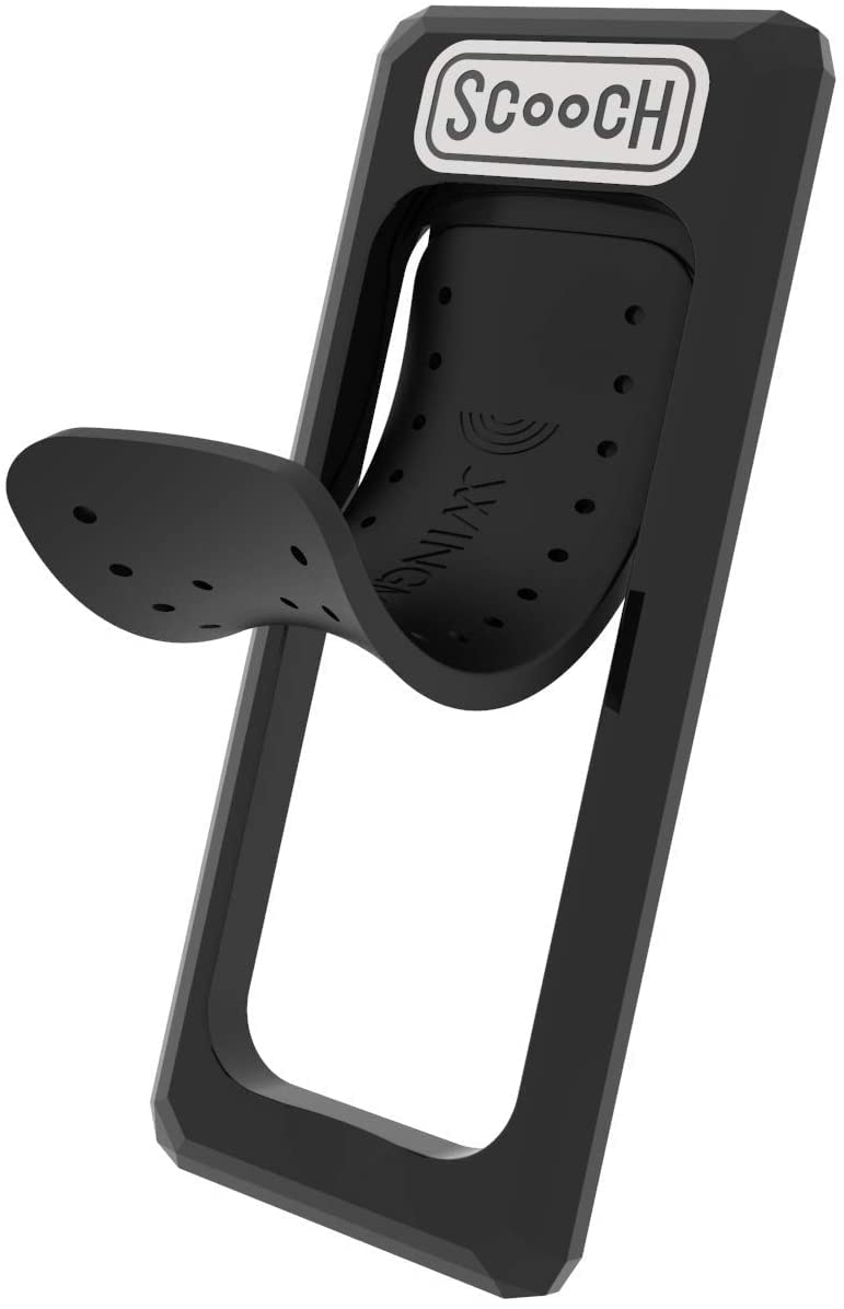 [Australia - AusPower] - Scooch Wingback | Pop Up Phone Grip, Stand, and Car Mount for Smartphones [Two-Way Stand] Compatible with Any Smartphone and Most Cases, Works with Magnetic Car Mounts (Black) Black 1 Pack 