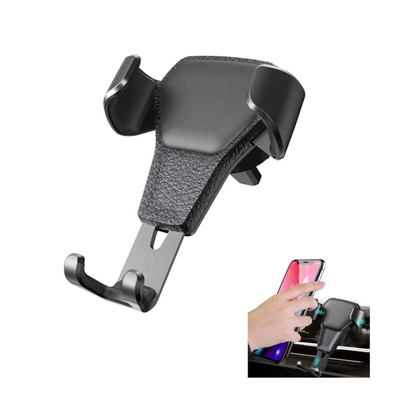 [Australia - AusPower] - Ebow Air Vent Phone Holder Gravity Reaction Car Mobile Phone Holder Clip Type Air Vent Monut for All GPS Smart Phone (Black) Black 
