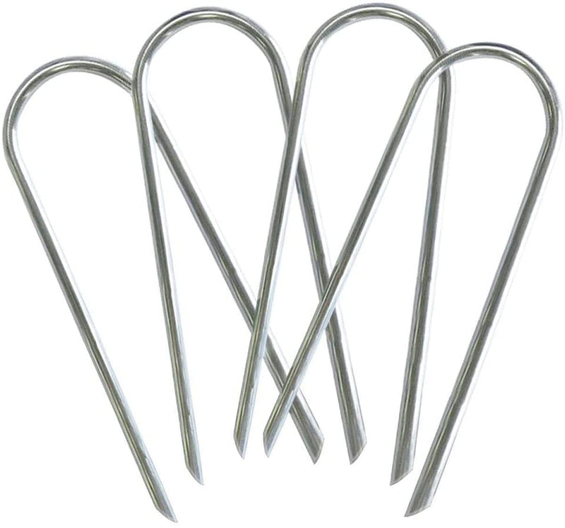 [Australia - AusPower] - Uniprime Trampoline Stakes U Shaped Anchors Heavy Duty Metal - Long Trampolines Ground Wind Stakes for Soccer Goals, Camping Tents, Garden Decoration 