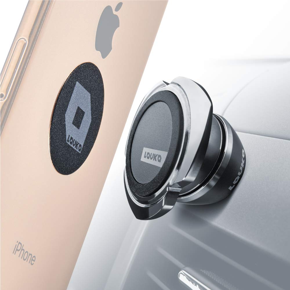 [Australia - AusPower] - Cell Phone Holder for Car Dashboard - iPhone Car Mount Compatible with Any Smartphone or GPS - Universal Auto-Grip Car Phone Mount Magnetic 