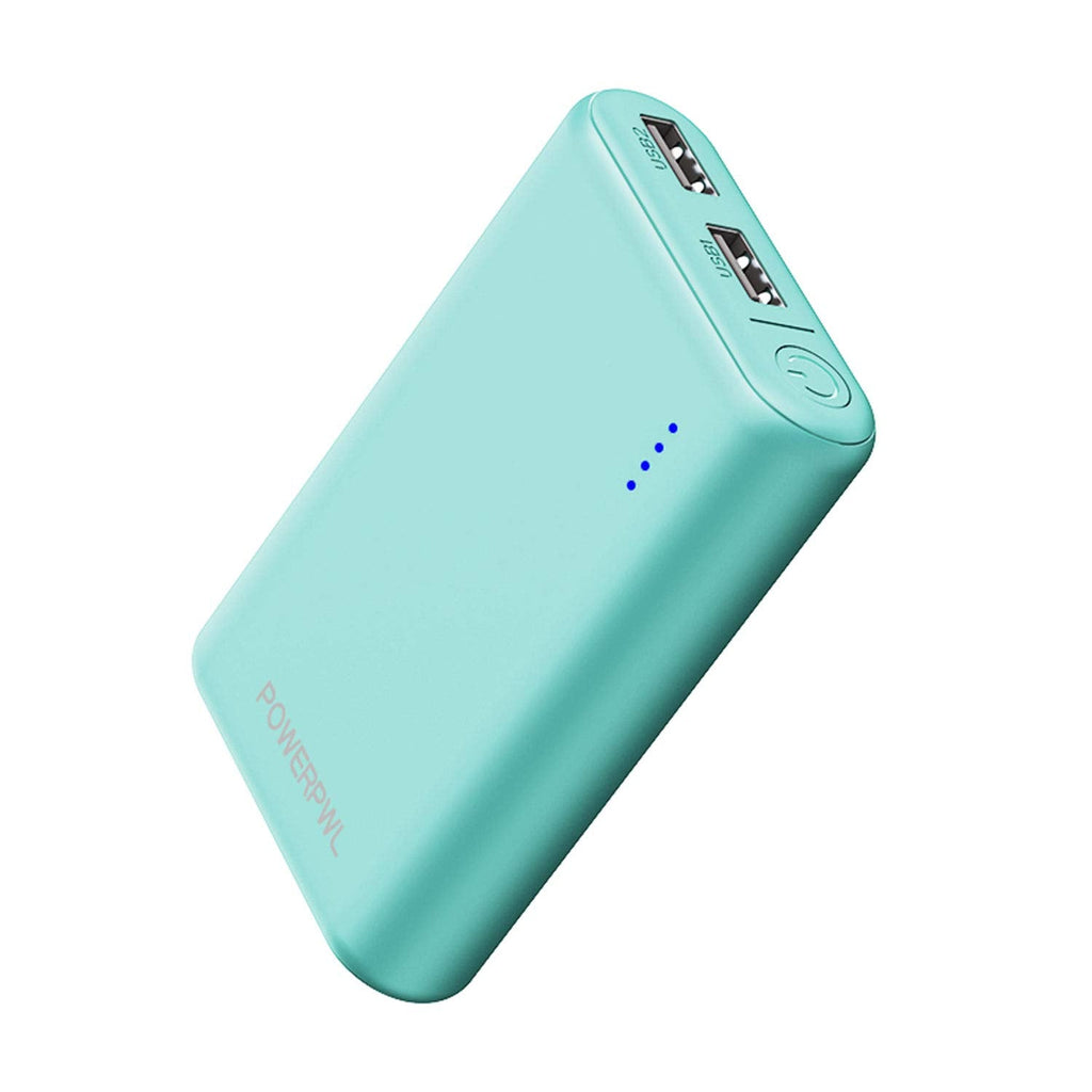 [Australia - AusPower] - (Pocket-Size) Portable Charger Quick Charge POWEROWL (10000mAh, Dual High-Speed Output, Universal) Lightest Travel Power Bank, External Battery Pack for Smartphone Green 