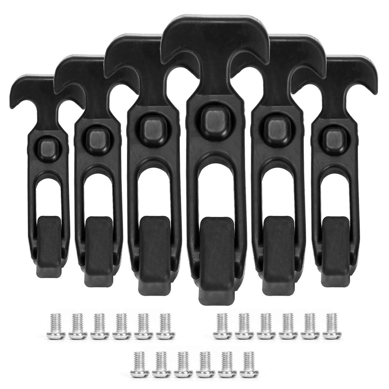 [Australia - AusPower] - ADrivWell 6 Pack Rubber Cooler Latch T-Latch Kit Flexible T-Handle Hasp Draw Latches for Toolbox,Golf cart,Off-Road Vehicles,Engineering Machine,Hood,Farm Machinery 