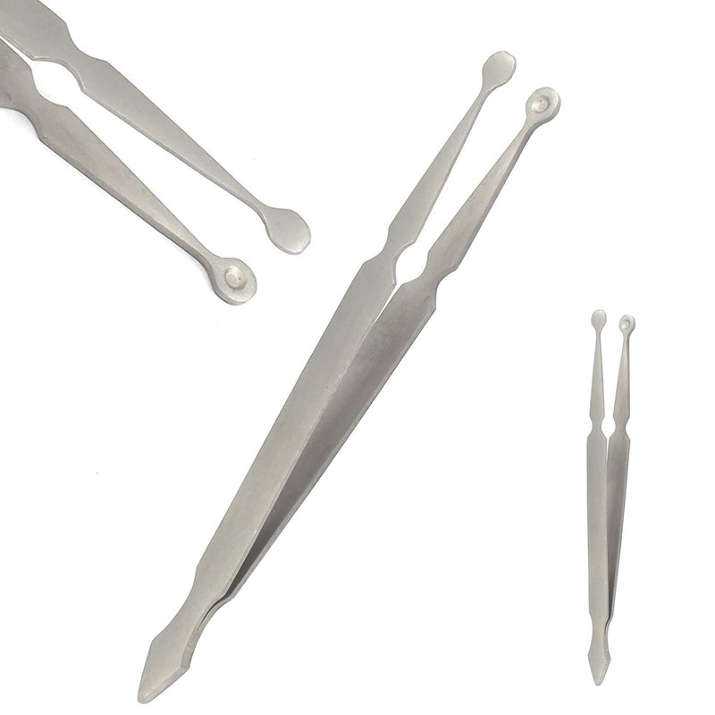[Australia - AusPower] - AAProTools Stainless Steel 'Bead / Ball Holding Tweezers' Ball Holder Piercing Tool Captive Bead Ball Grabber 