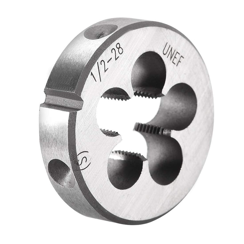 [Australia - AusPower] - uxcell 1/2"-28 UNEF Round Die, Machine Thread Right Hand Threading Die, Alloy Tool Steel 