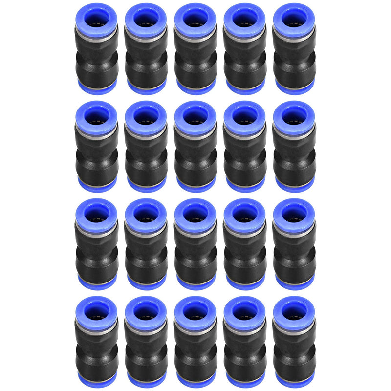 [Australia - AusPower] - 10mm Quick Fitting, 3/8” OD Push to Connect Pipe Tube Straight Fittings, Pneumatic Air Line Connector 20Pcs 10mm 