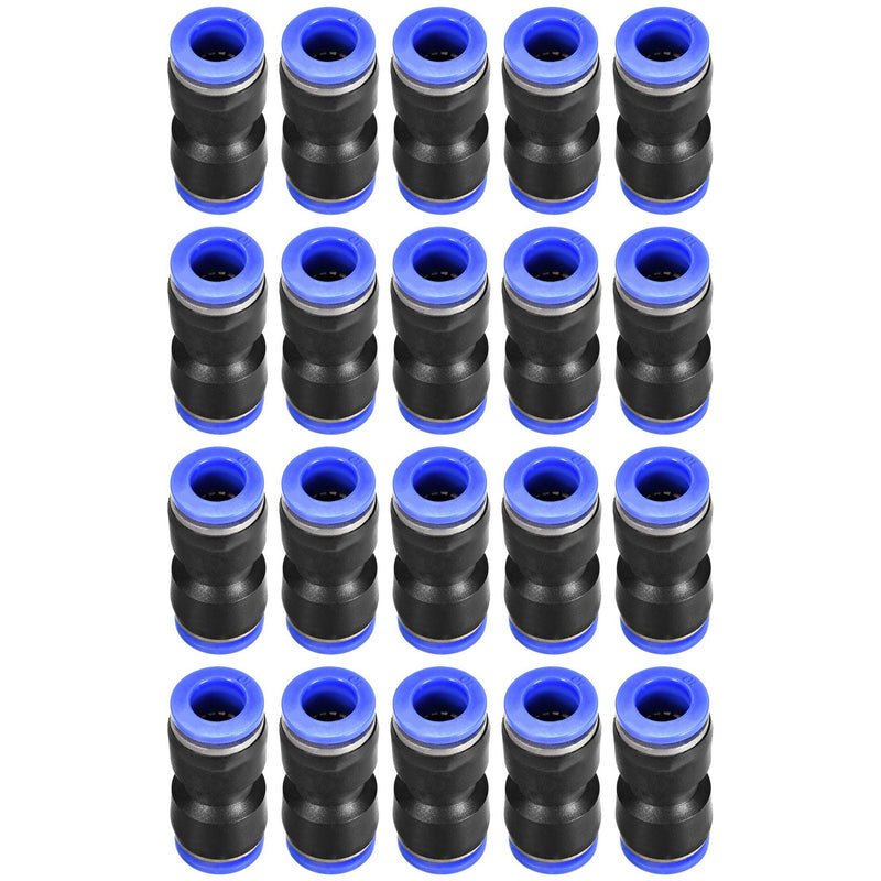 [Australia - AusPower] - 10mm Quick Fitting, 3/8” OD Push to Connect Pipe Tube Straight Fittings, Pneumatic Air Line Connector 20Pcs 10mm 