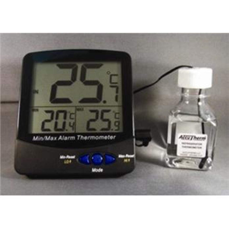 [Australia - AusPower] - Thermco ACC895INC Triple Display Large Digit Digital Thermometer for Incubators, -50 to 70°C with Bottle Media Certified @ +37°C with Audible Alarm and NIST Traceable Certificate 