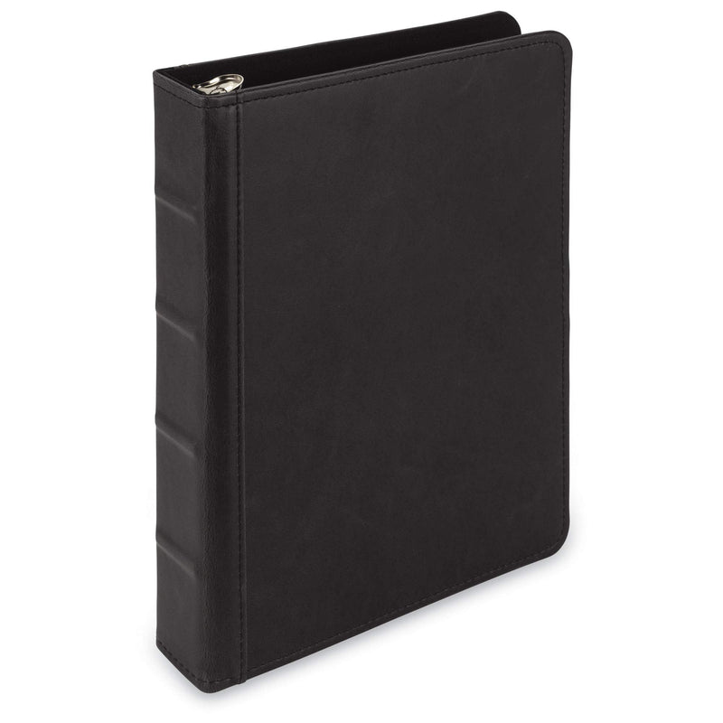 [Australia - AusPower] - Samsill Vintage Hardback Jr. Book Style 3 Ring Binder, 1 Inch Round Ring, Holds 200 Sheets – Black 