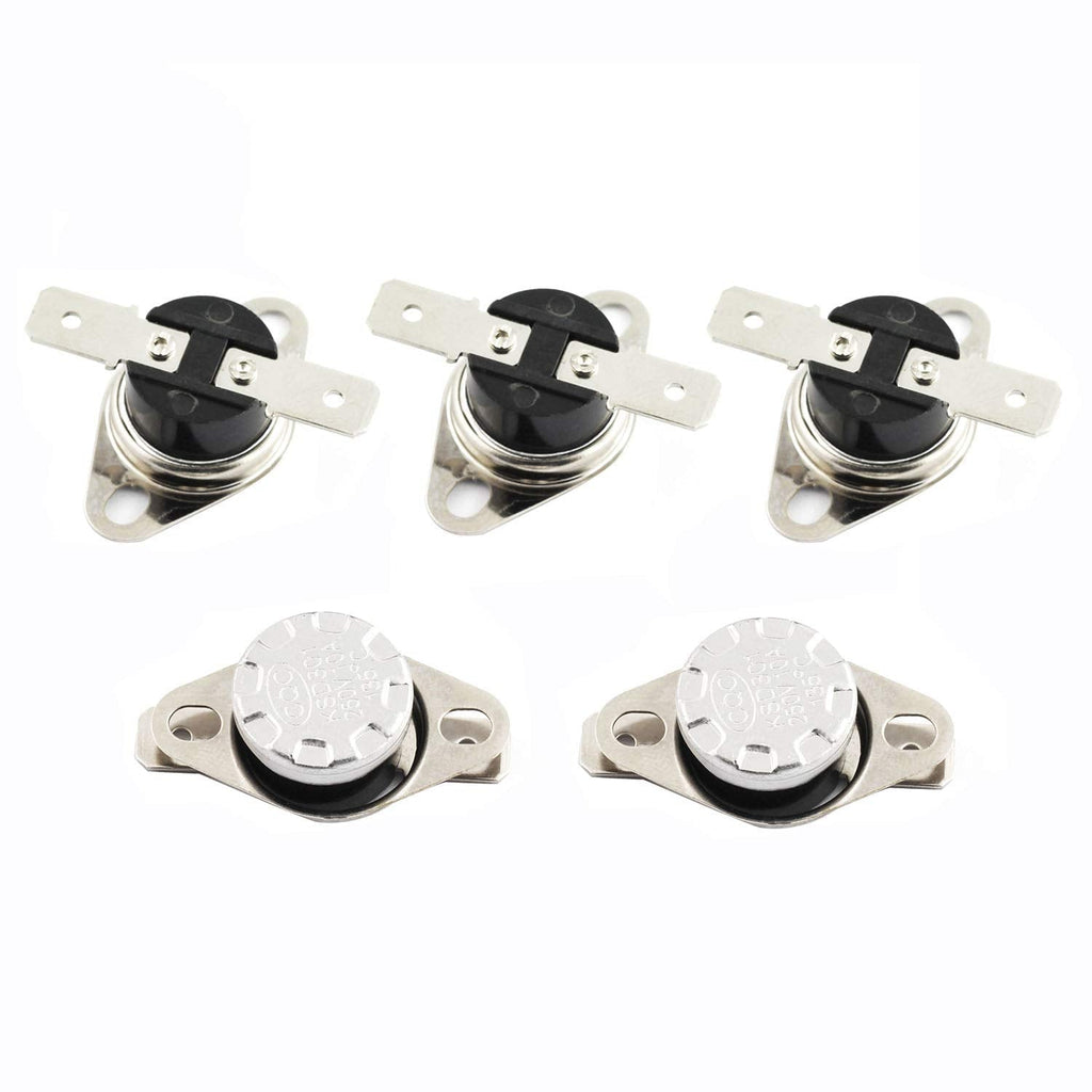 [Australia - AusPower] - RuiLing 5-Pack KSD301 135 Degrees Centigrade Thermostat Thermal Control Switch 250V 10A Normally Closed NC Thermostat Temperature Switch 