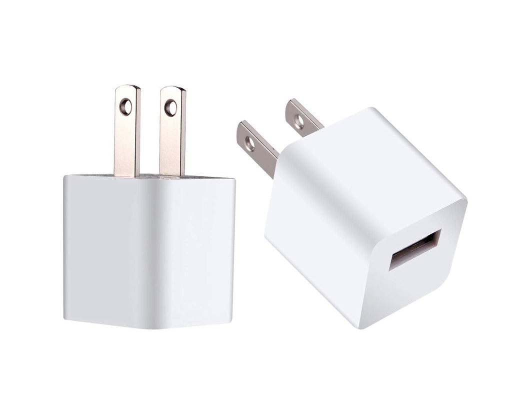 [Australia - AusPower] - ZLONXUN Wall Charger Block Power Adapter Plug USB Charging Cube Compatible with iPhone,iPod Touch (2 Pack) 