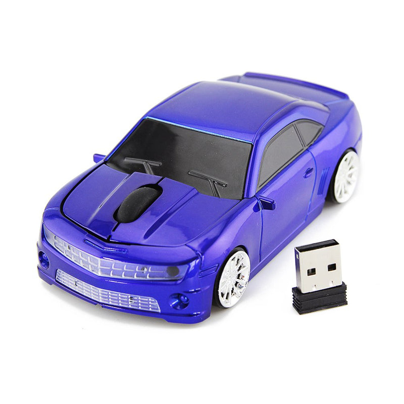 [Australia - AusPower] - FASBEL for Chevrolet Camaro Sports Car Mouse Wireless Mice Computer Laptop PC Optical Mouse (Blue) Blue 