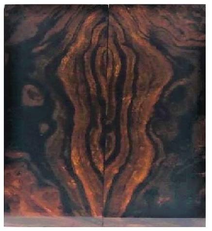 [Australia - AusPower] - Bookmatched Ironwood Knife Scales – Knife Makers Material – Size 5 1/8 x 1 3/4 x 1/2 Inches - 2 Pack 