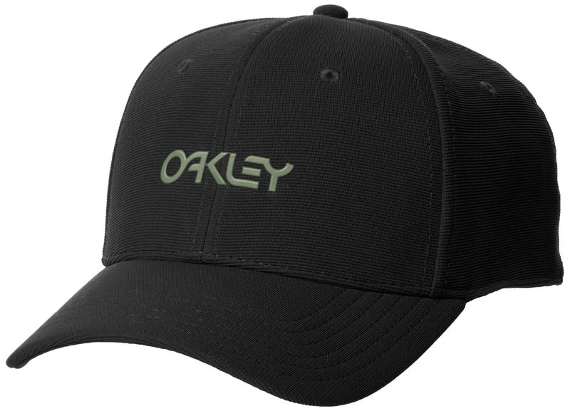 [Australia - AusPower] - Oakley 6 Panel Stretch Metallic Hat Small-Medium Blackout 