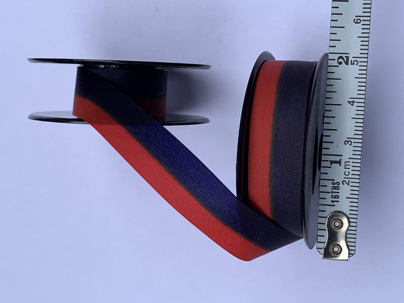 [Australia - AusPower] - Universal Typewriter Ribbons - Custom Color Twin Spool Typewriter Ribbons (Blue and Red) 