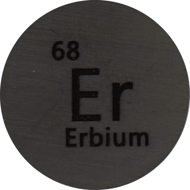 [Australia - AusPower] - Erbium (Er) 24.26mm Metal Disc 99.9% Pure for Collection or Experiments 
