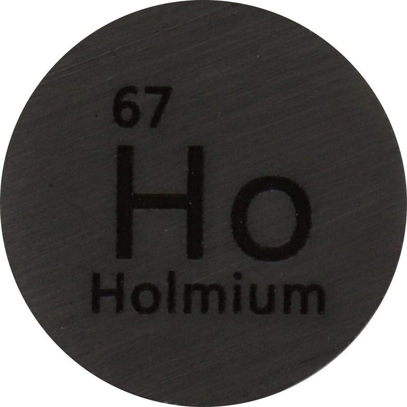 [Australia - AusPower] - Holmium (Ho) 24.26mm Metal Disc 99.9% Pure for Collection or Experiments 