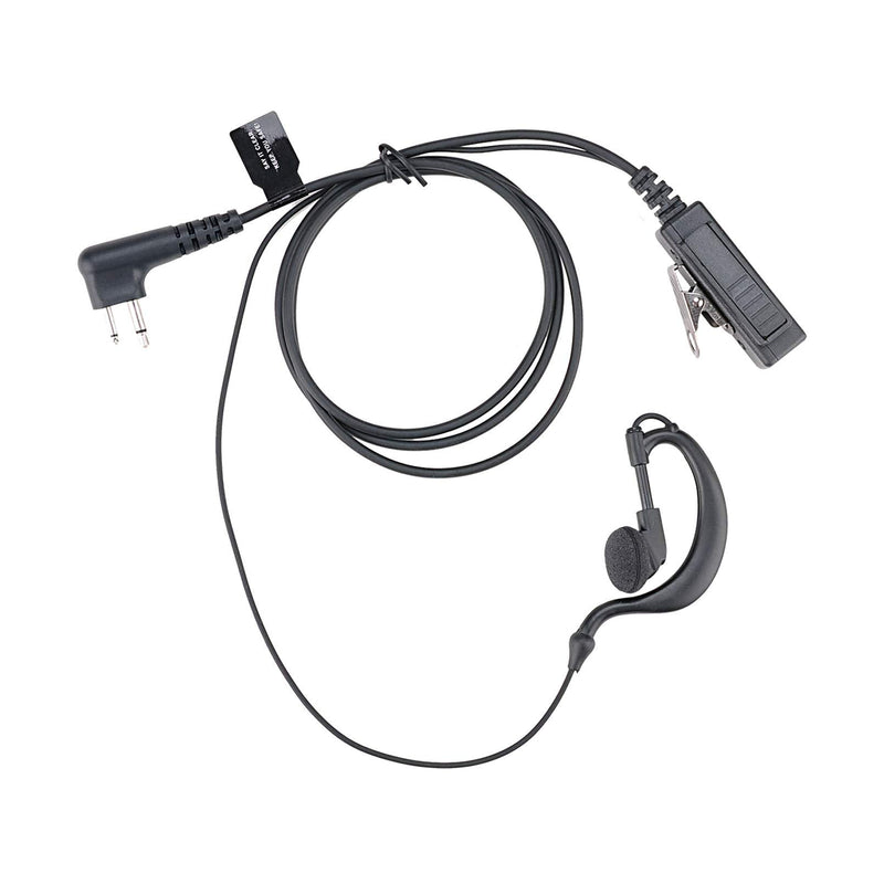 [Australia - AusPower] - KS K-STORM CP200 Earpiece Headset Compatible with Motorola Walkie Talkies CLS1110, CLS1413, CLS1450, GP88, RDM2070D, VL50, G Shape, PU Material, Black 