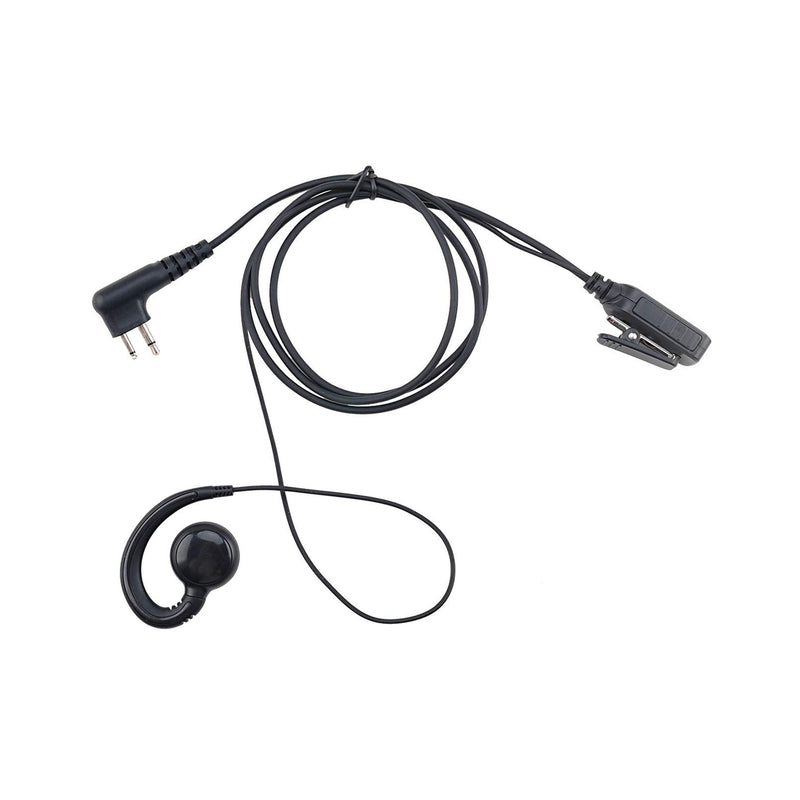 [Australia - AusPower] - KS K-STORM CLS1110 Walkie Talkie Earpiece Headset Compatible with Motorola Radio CP200, RDM2070D, CLS1413, HKLN4604, PU Material, Black 