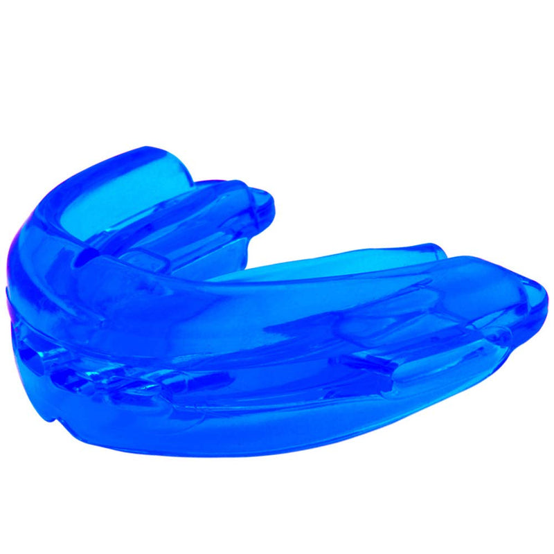 [Australia - AusPower] - Mouth Guard Sports Youth Mouthguard for Braces Sparring Mouth Guard ,Double Braces, Premium Quality No Boiling Required，Football, Basketball, Suitable for Wrestling, Taekwondo, Jujitsu and Karate. Blue 