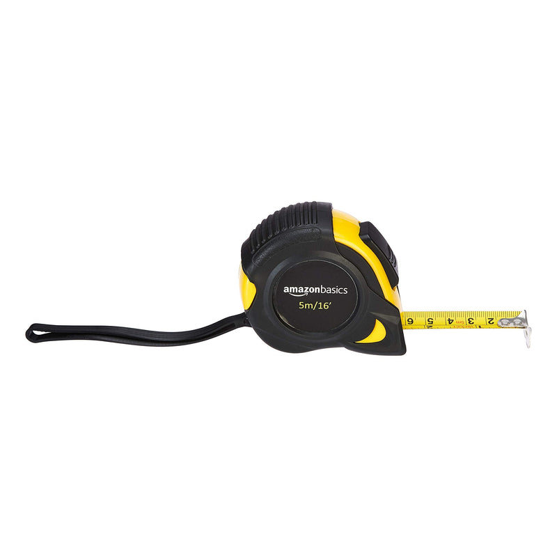 [Australia - AusPower] - Amazon Basics Self-Locking Tape Measure - 16-Feet (5-Meters), Inch/Metric Scale, MID Accuracy 