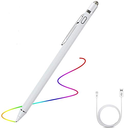 [Australia - AusPower] - Stylus Pen for Touch Screens, ACETEND 1.45mm Fine Tip Smart Stylus Pen Compatible for iPad iPhone and Tablets Touchscreen Devices, Pocket Clip Keep The Stylus Pen Within Reach for Easy Portability 