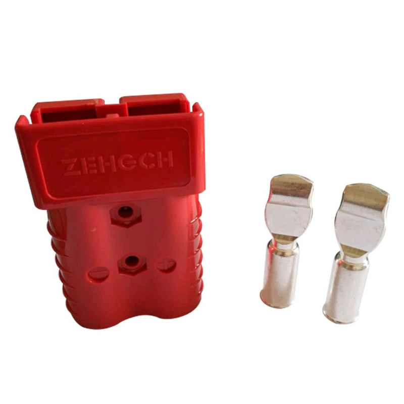 [Australia - AusPower] - 350A Battery Connector 2/0 AWG 350A 600V Plug,Quick-Connector Disconnector Housing 2-Pole (Red) Red 