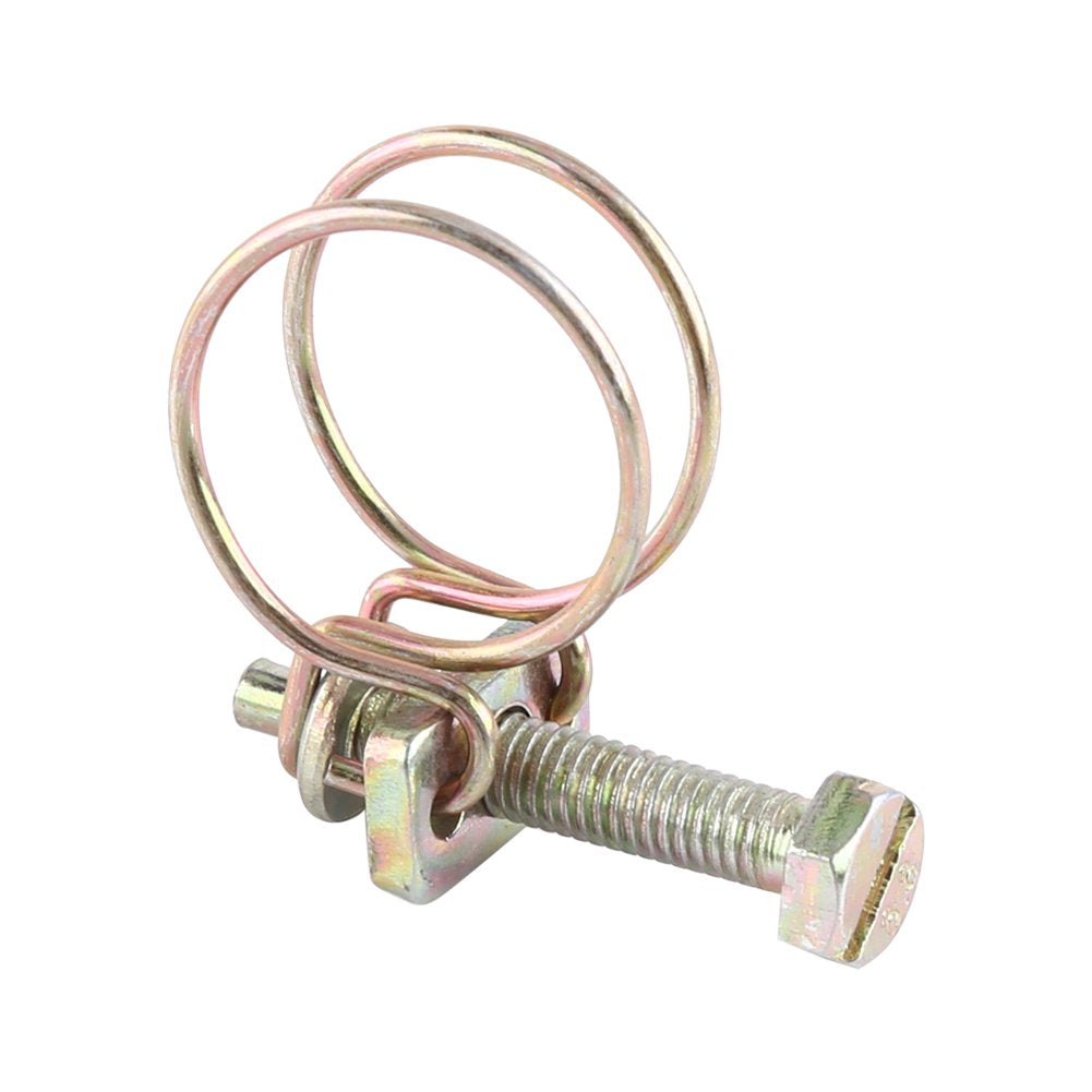 [Australia - AusPower] - Barb Clamp Rohr Clip - Hose Clamps 10pcs Adjustable Double Wire Water Hose Barb Clamp Pipe Clip Hoop Plumbing Fastener(25mm?21-25?) 25mm?21-25? 