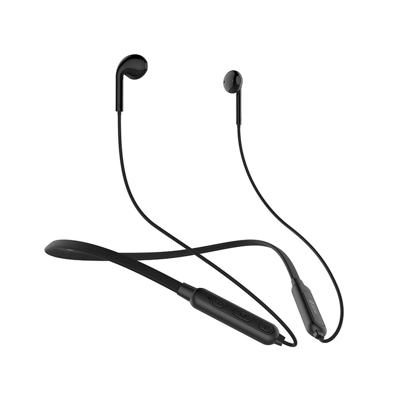 [Australia - AusPower] - Necklace Smart Series Bluetooth Dual-Earphone (Black) Black 