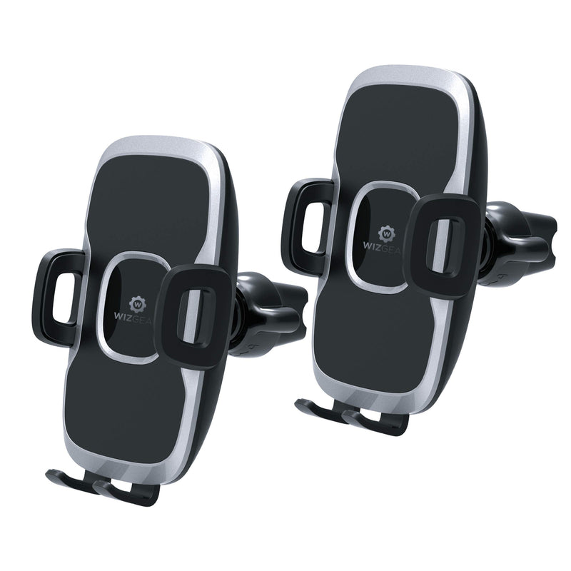 [Australia - AusPower] - Car Phone Mount, WizGear (2 Pack) Air Vent Swift-Grip Phone Holder for Car, Cell Phone Car Mount Air Vent Holder for Any Smartphone with Twist Lock Base 