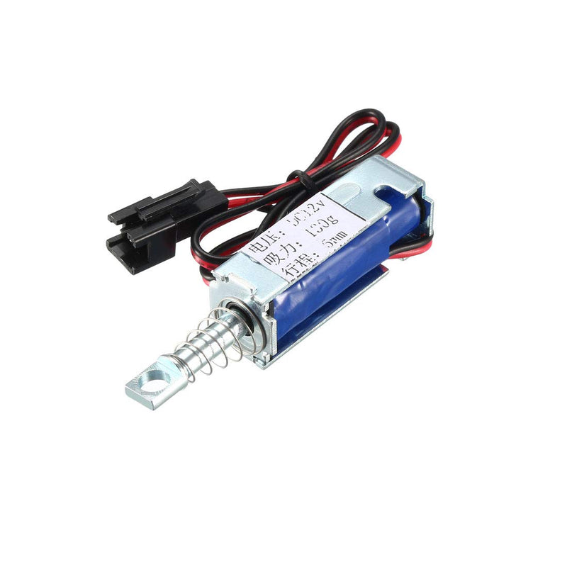 [Australia - AusPower] - uxcell DC 12V 2A 5mm Electromagnetic Solenoid Lock Pull Type for Electirc Lock Cabinet Door Lock 