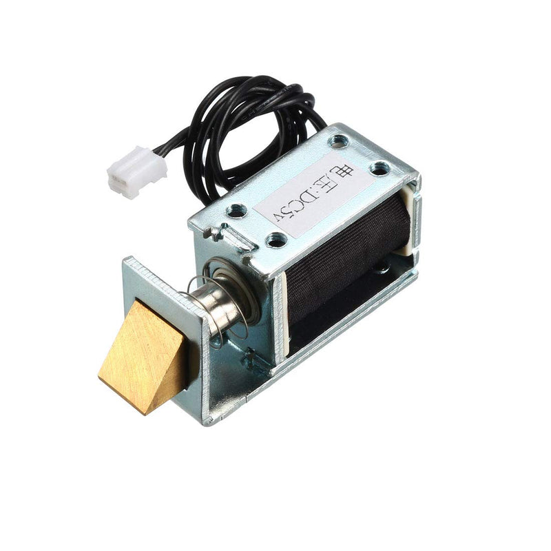 [Australia - AusPower] - uxcell DC5V Push Type Electromagnetic Solenoid Lock, Open Frame, for Electirc Door Lock 