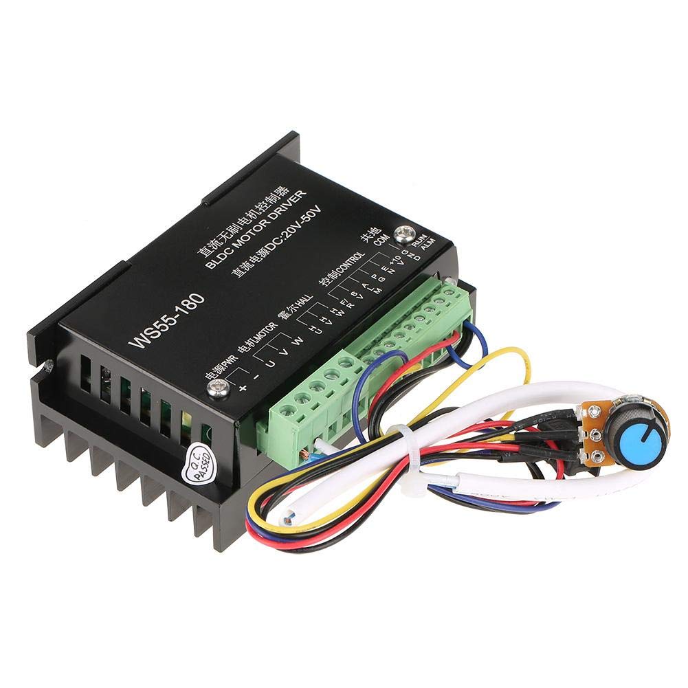 [Australia - AusPower] - Brushless Motor Driver Controller, WS55-180 DC 20V-50V Spindle BLDC DLDC Motor Driver Controller 