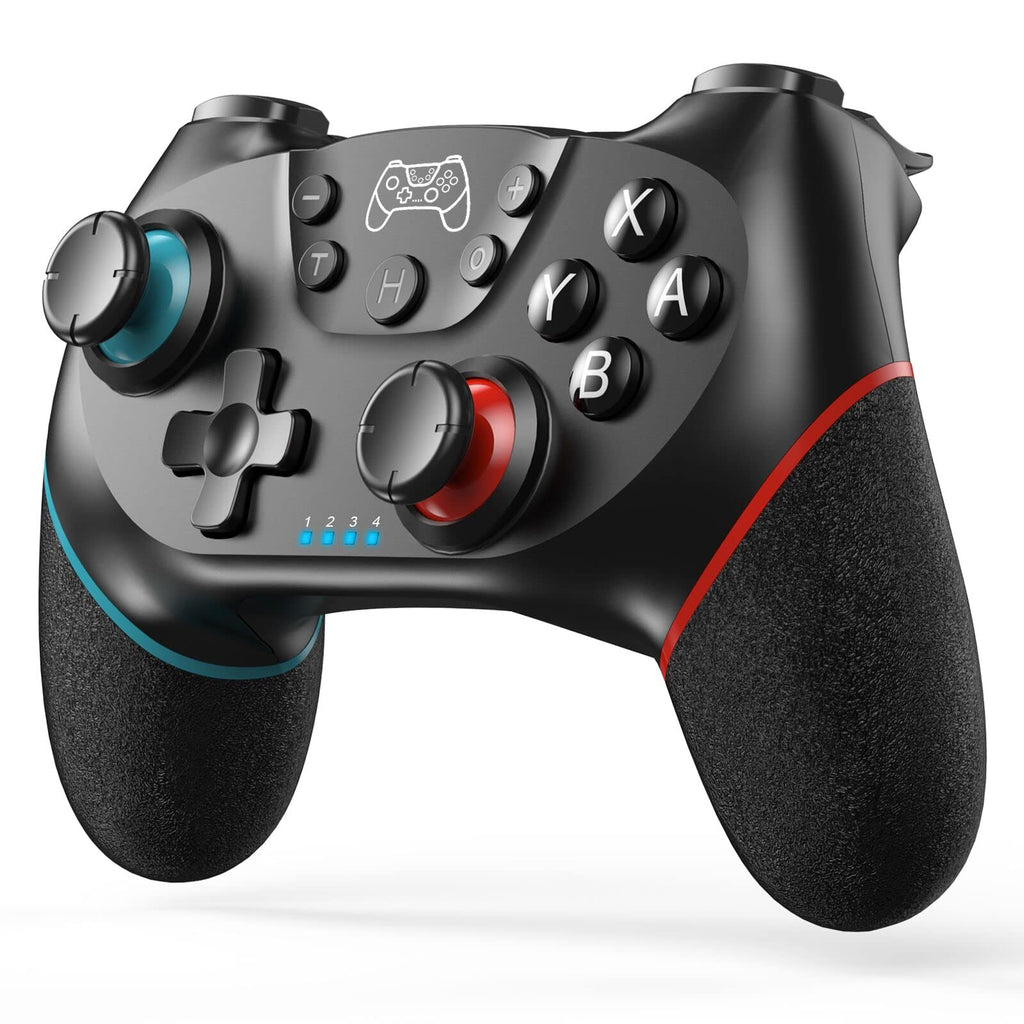 [Australia - AusPower] - Switch Controller, Wireless Pro Controller Gamepad Compatible with Switch Support Amibo, Wakeup, Screenshot and Vibration Functions-Black 