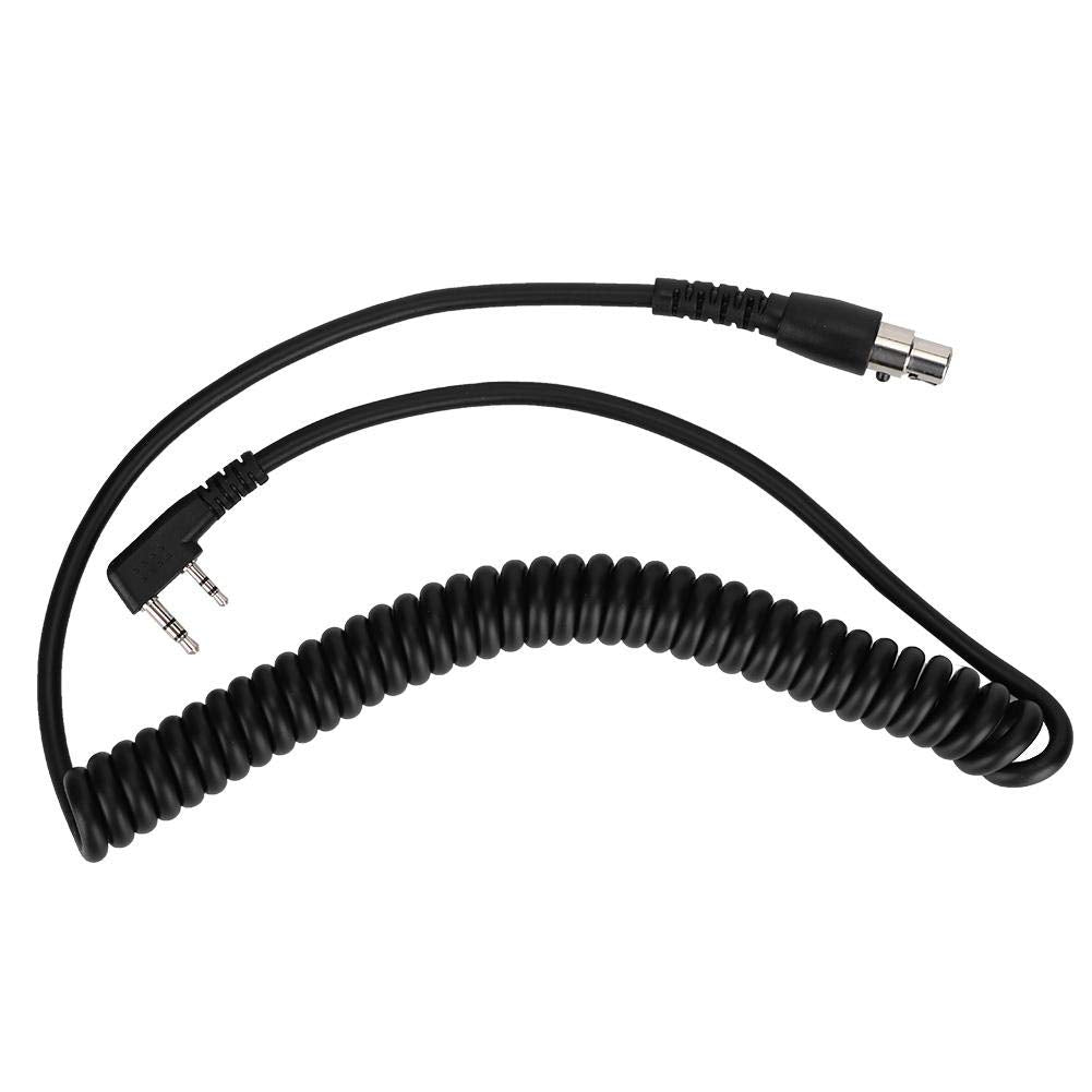 [Australia - AusPower] - Yoidesu 2-Pin to 5-Pin Coil Cord Cable for Kenwood/HYT/Baofeng/Relm Two Way Radios and Headsets 